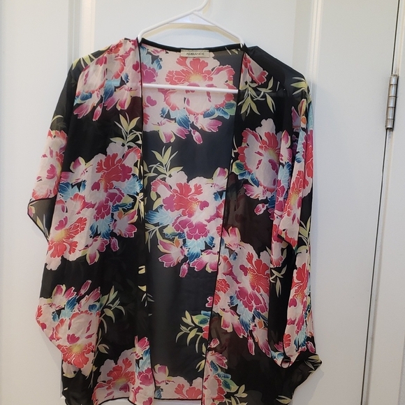 Ambiance Pink and Orange Boxy Tunic - Picture 1 of 3